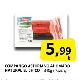 Supermercados MAS EL CHICO Compango asturiano ahumado natural oferta