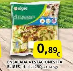 Supermercados MAS IFA ELIGES Ensalada 4 estaciones oferta