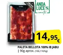 Supermercados MAS Paleta bellota 100% ib jabu oferta