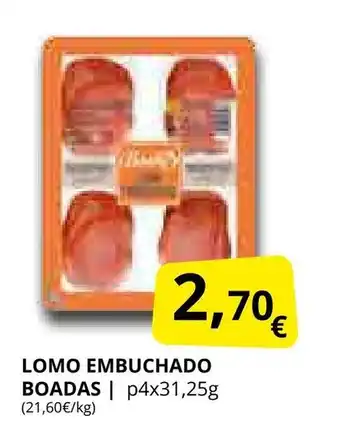 Supermercados MAS Lomo embuchado boadas oferta