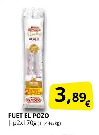 Supermercados MAS Fuet el pozo oferta