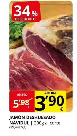 Supermercados MAS Jamón deshuesado navidul oferta