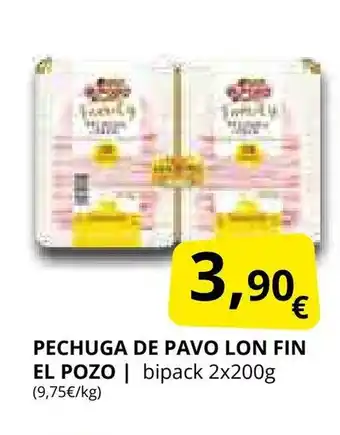 Supermercados MAS EL POZO Pechuga de pavo lon fin oferta