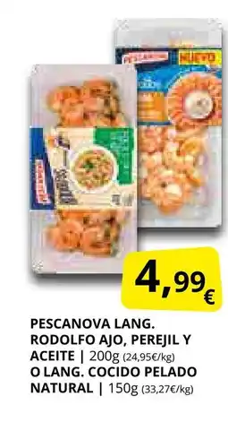 Supermercados MAS PESCANOVA lang. rodolfo ajo, perejil y aceite oferta