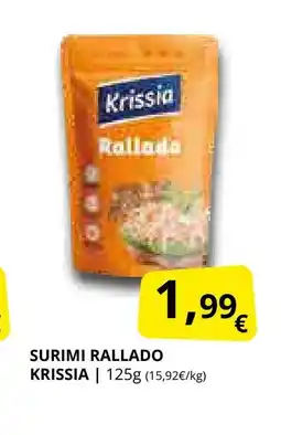 Supermercados MAS KRISSIA Surimi rallado oferta