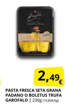 Supermercados MAS Pasta fresca seta grana padano o boletus trufa garofalo oferta