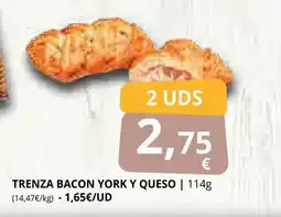 Supermercados MAS Trenza bacon york y queso oferta