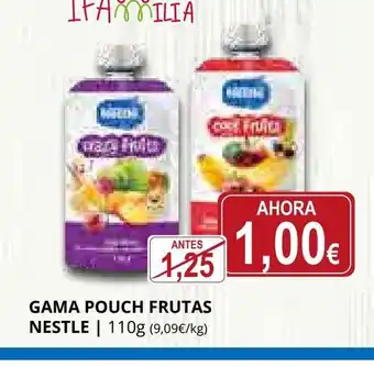 Supermercados MAS NESTLE Gama pouch frutas oferta