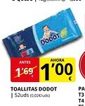 Supermercados MAS DODOT Toallitas oferta