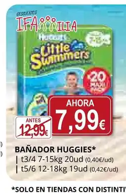 Supermercados MAS HUGGIES Bañador oferta