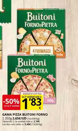 Supermercados MAS Gama pizza buitoni forno oferta