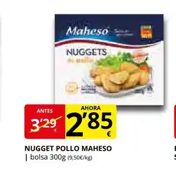 Supermercados MAS MAHESO Nugget pollo oferta