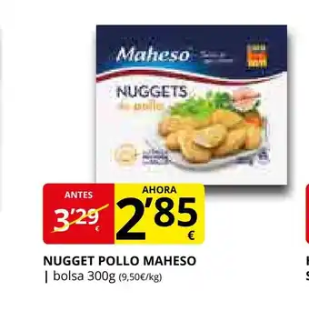 Supermercados MAS MAHESO Nugget pollo oferta