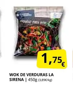 Supermercados MAS Wok de verduras oferta