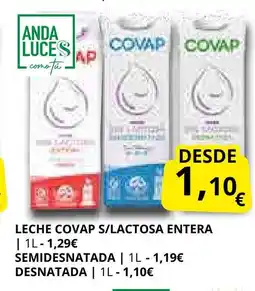 Supermercados MAS Leche covap s/lactosa entera oferta