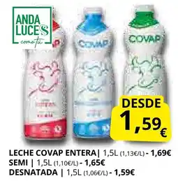 Supermercados MAS Leche covap entera oferta