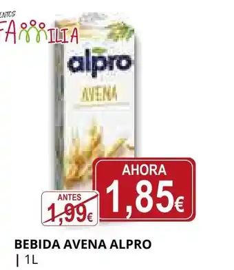 Supermercados MAS ALPRO Bebida avena oferta