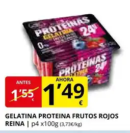 Supermercados MAS REINA Gelatina proteina frutos rojos oferta