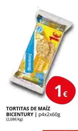 Supermercados MAS BICENTURY Tortitas de maíz oferta