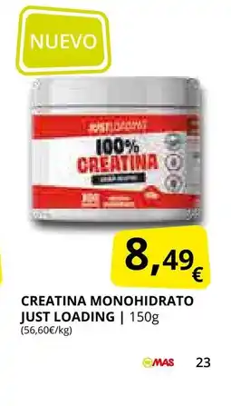 Supermercados MAS Creatina monohidrato oferta
