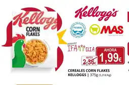 Supermercados MAS KELLOGGS Cereales corn flakes oferta