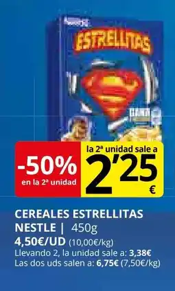 Supermercados MAS Cereales estrellitas nestle oferta