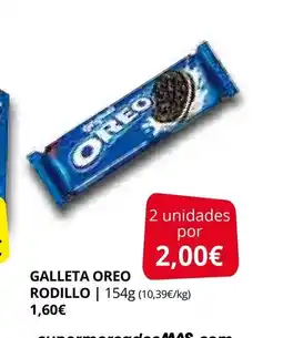 Supermercados MAS Galleta oreo rodillo oferta