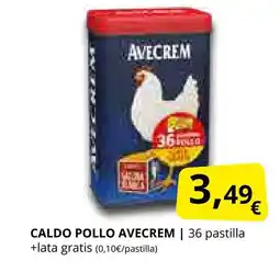 Supermercados MAS AVECREM Caldo pollo oferta