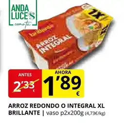 Supermercados MAS Arroz redondo o integral xl brillante oferta
