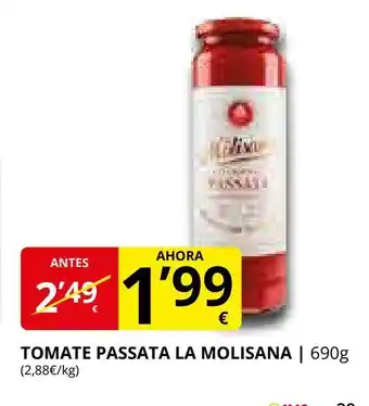 Supermercados MAS LA MOLISANA Tomate passata oferta