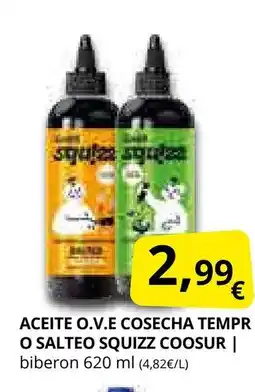 Supermercados MAS COOSUR Aceite o.v.e cosecha tempr o salteo squizz oferta