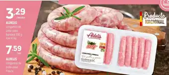 Coviran ALDELIS Longaniza de pollo-pavo bandeja oferta
