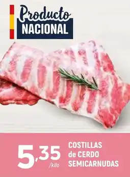 Coviran Costillas de cerdo semicarnudas oferta