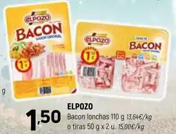 Coviran ELPOZO Bacon lonchas o tiras oferta