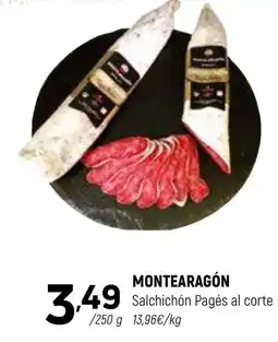 Coviran MONTEARAGÓN Salchichón Pagés al corte oferta