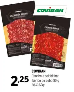 Coviran COVIRAN Chorizo o salchichón ibérico de cebo oferta