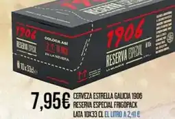 Claudio 1906 - cerveza estrella galicia reserva especial frigopack oferta