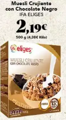 Gadis Ifa eliges - muesli crujiente con chocolate negro oferta