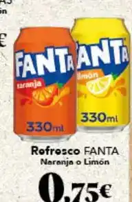 Gadis Fanta - refresco naranja o limón oferta