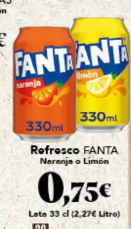 Gadis FANTA Rofresco Naranja o Limon oferta