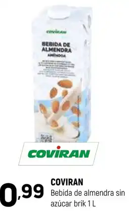 Coviran COVIRAN Bebida de almendra sin azúcar brik oferta