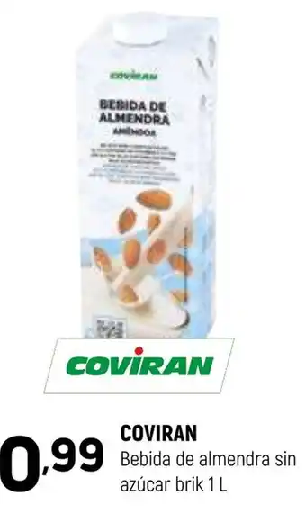 Coviran COVIRAN Bebida de almendra sin azúcar brik oferta