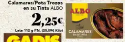 Gadis ALBO Calamaros/Pota Trozo: on su Tinta oferta