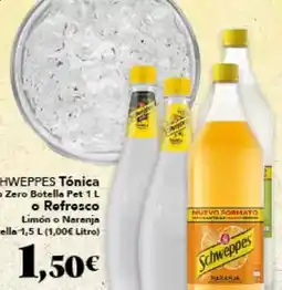 Gadis Schweppes - tónica o refresco oferta