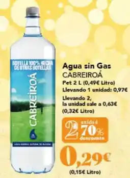 Gadis Cabreiroa - agua sin gas oferta