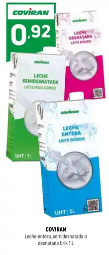 Coviran COVIRAN Leche entera, semidesnatada o desnatada oferta