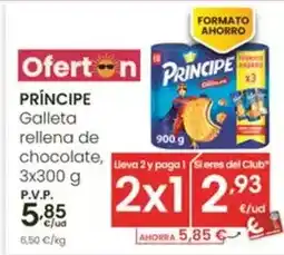 Eroski Lu - principe galleta rellena de chocolate oferta