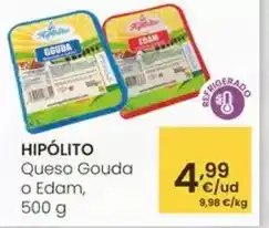 Eroski Hipolito - queso gouda o edam oferta