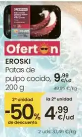 Eroski Eroski - patas de pulpo cocido oferta