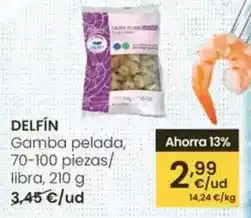 Eroski Delfín - gamba pelada oferta